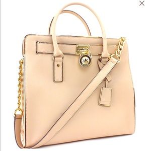 MK Saffiano Leather Hamilton Specchio NS Tote